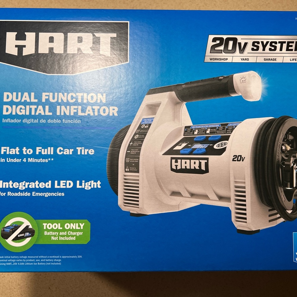 HART Dual Function Digital Air Inflator 20V (Tool Only)